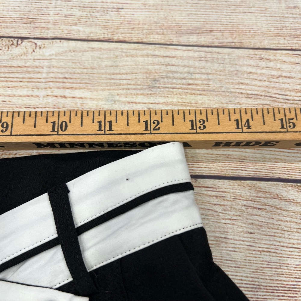 NIA Black Wide‎ Leg Palazzo Pants High Waist Pleated Button Detail Size S - Picture 3 of 10